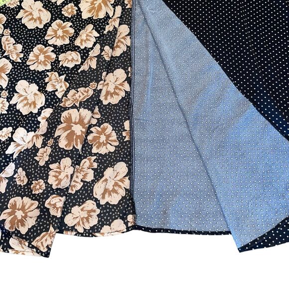 Boho Maxi Dress Floral Polka Dot Dark Romantic - Picture 10 of 12